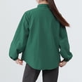 thumbnail image 4 of successthop Lightweight Jackets for Women Long Sleeve Jacket Zip Up Coat Plus Size No Hood Outwear with Pockets Green XL, 4 of 6
