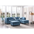 thumbnail image 7 of Glory Furniture Malone Microsuede Sectional in Aqua, 7 of 7