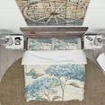 thumbnail image 3 of Designart 'butterfly Blue Garden II' Cottage Duvet Cover Set, 3 of 4