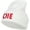 White, variant on Switzerland CHE Flag Embroidered Long Beanie - Navy OSFM