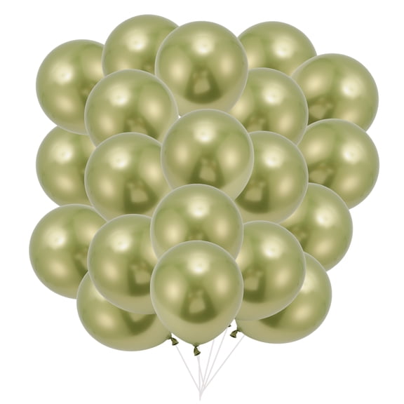 Unique Bargains 20 Pcs Latex Party Balloons for Wedding Graduation Green