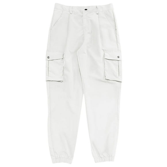 2DXuixsh Men's Pants Men's Jeans Breathable Pocket Detachable Two Pants Overalls Men's Outdoor Casual Pants Mens Sports Trousers White Size M