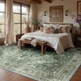 thumbnail image 2 of Alfombra RELEANY 244 x 305 cm lavable antideslizante con diseño floral, 2 of 9