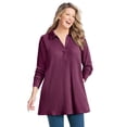 thumbnail image 2 of Woman Within Plus Size Relaxed Waffle-Thermal Tunic, 2 of 6