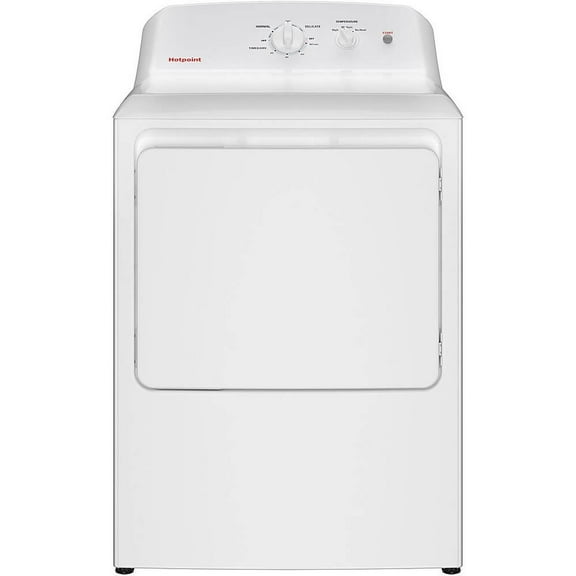 Hotpoint HTX26EASWWW 6.2 Cu. Ft. White Electric Dryer with Auto Dry