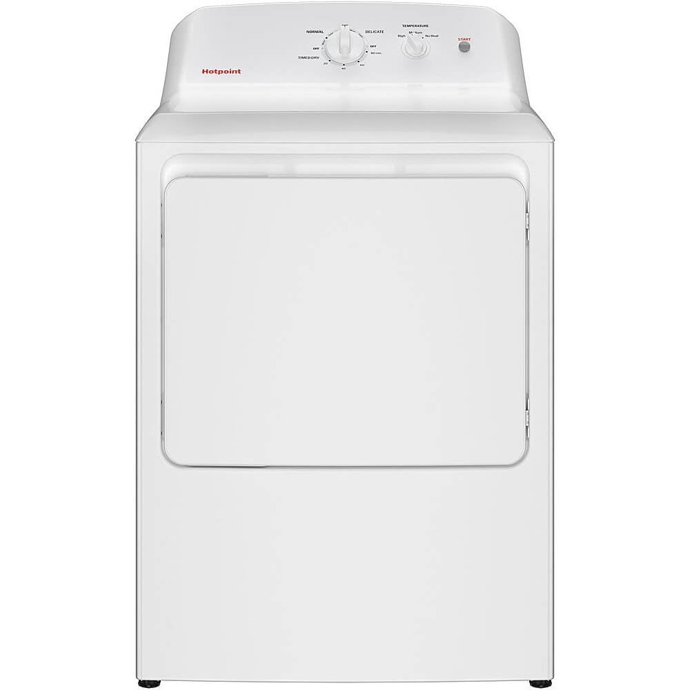 Hotpoint HTX26EASWWW 6.2 Cu. Ft. White Electric Dryer with Auto Dry