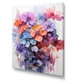 thumbnail image 2 of Designart "Abstract Floral Joy" Violets Canvas Wall Art, 2 of 7