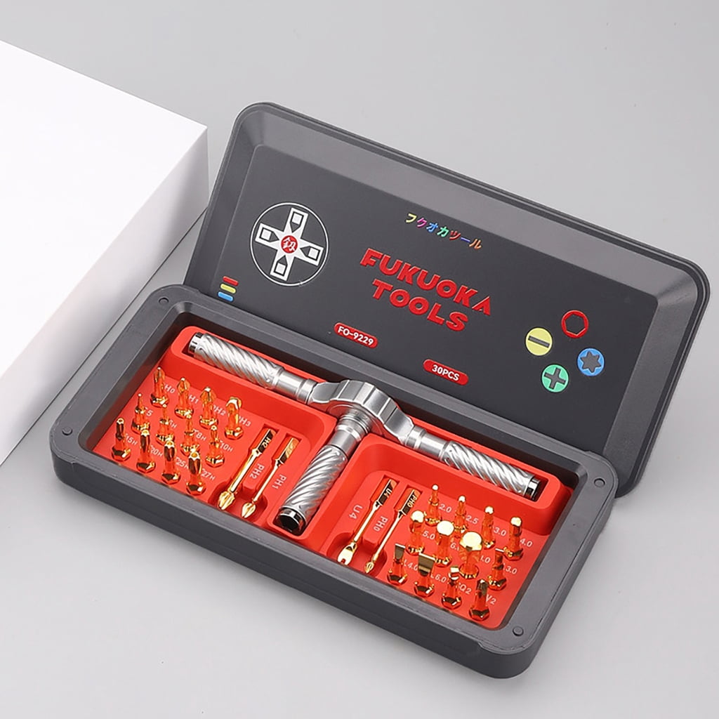 Ratchet Screwdriver Set 30 in 1 Magnetic Precision Screwdriver Bit Screwdriver