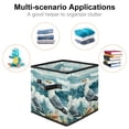 thumbnail image 2 of Seagull Large Capacity Foldable Storage Basket with Handle 10.8"x10.5"x10.6" - Storage Bins, Storage Bin, Storage Box, 2 of 6
