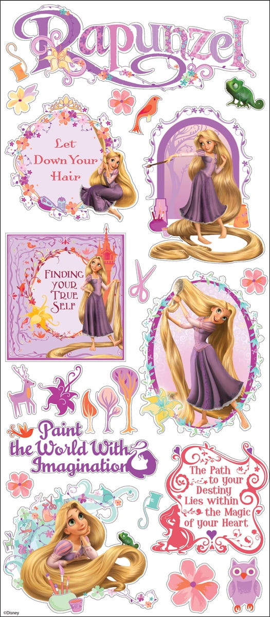 Disney Large Flat StickersRapunzel