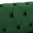 thumbnail image 5 of GDF Studio Marengo Contemporary Emerald Velvet Tufted 3 Seater Sofa, 5 of 9