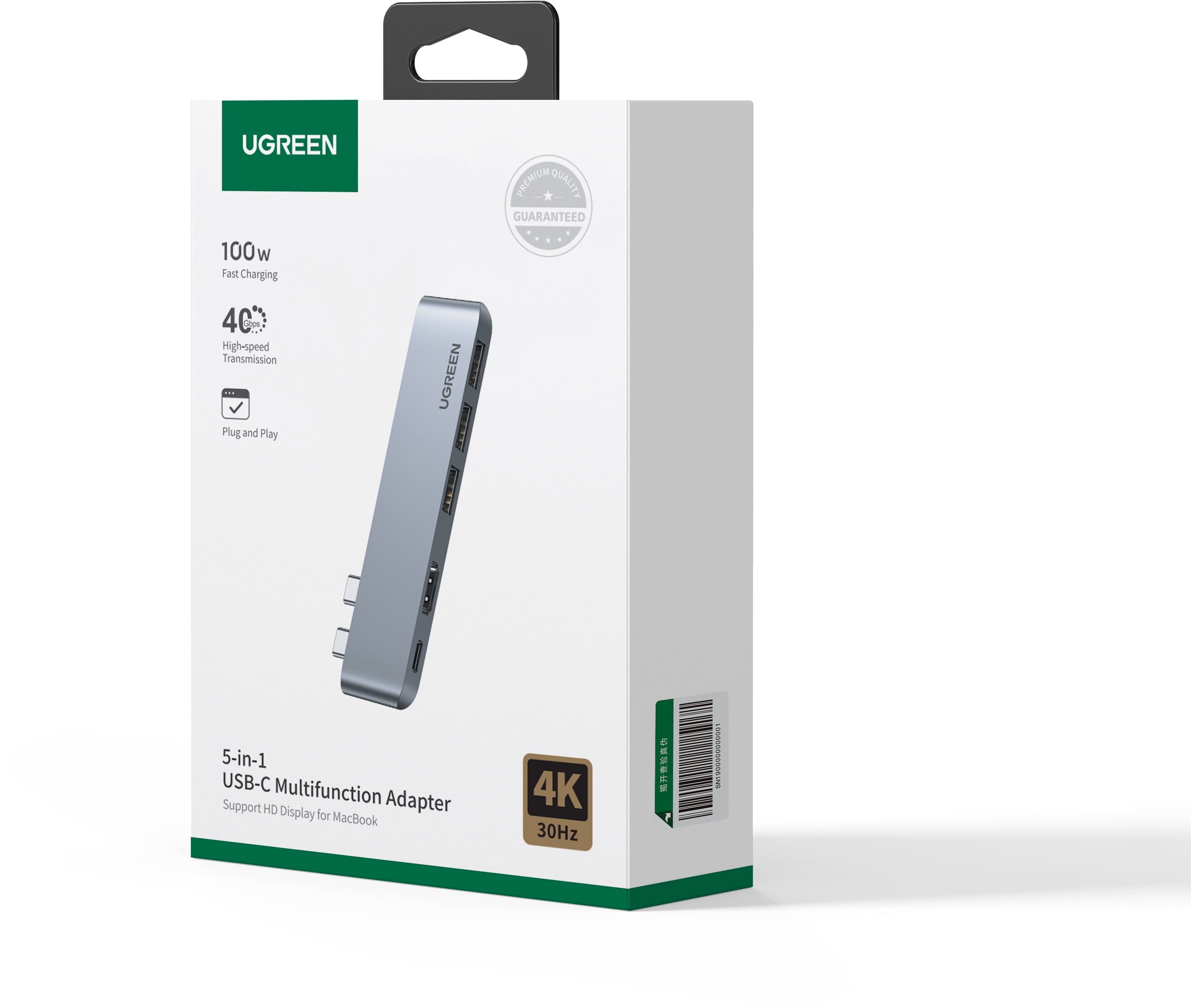 UGREEN 5-in-2 USB C Hub for MacBook Pro/Air