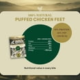 thumbnail image 3 of Oldfield Naturals Puffed Chicken Feet Dog Treats, Dehydrated Chicken Feet for Dogs, Light Crispy Chicken Chews, Single Ingredient High Protein Dog Snacks for Multi-Dog Homes, 3 Pcs, 3 of 6