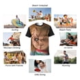 thumbnail image 3 of Chucky T-Shirts for Men Women, Funny Novelty Tee for Adults, Fashion 3D Print Short Sleeve, Unisex Casual Crew Neck Tee, 3 of 8
