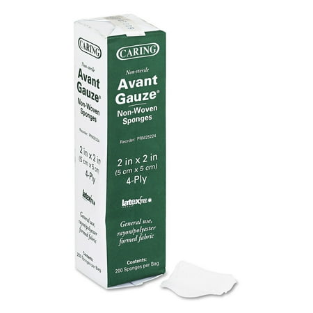 Medline Gauze Sponges, 2 x 2, 4-Ply, Non-sterile, 200/Box
