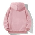 thumbnail image 4 of Men's Casual Solid Shoulder Sleeve Tops Drawstring Pocket Hoodies Blouse, 4 of 4