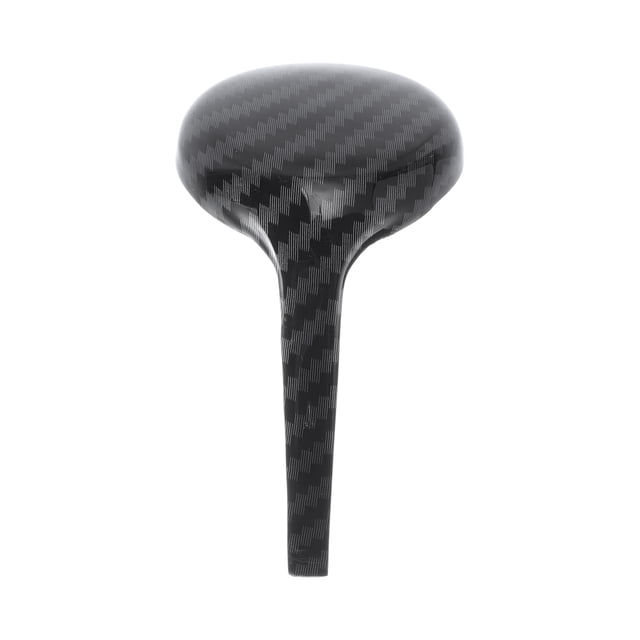 Cubierta decorativa del pomo de la palanca de cambios para Toyota Rav4 Corolla Vios 2014-2018 Estilo de decoración de trim interior de consola Fibra de carbono negra 1 Pcs