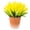 Yellow, variant on Neinkie Mini Potted Artificial Eucalyptus Plants Potted Lavender Flowers - Artificial Plants and Flocked Charming Purple Gypsophila Rosemary Greenery in Pots Small Fake Plant Plastic Flower