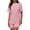 Pink, variant on PRETTYGARDEN Women's Two Piece Matching Lounge Sets Summer Casual Tops Short Sleeve Shirts Shorts Travel Airport Outfits