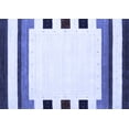 thumbnail image 1 of Ahgly Company Machine Washable Indoor Rectangle Solid Blue Modern Area Rugs, 7' x 9', 1 of 4