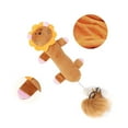 thumbnail image 3 of Plush Cat Toy Bite-resistant Animal Shaped Silvervine Cat Chew Toy Cat Sound Toy, 3 of 10