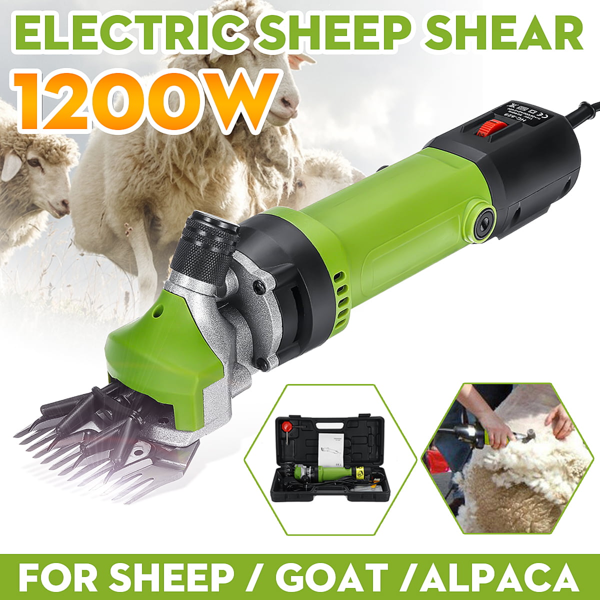 Details about   Adjustable Speed Electric Shearing Clipper For Sheep Goats Alpaca Farm 220V NEW 