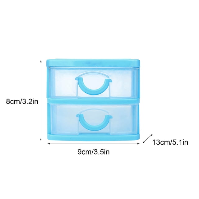 Vadktai Storage Drawer, Plastic Drawers Multifunctional Desktop Storage Box, Storage Containers Small Drawers Organizer for Home, Office, Sundries Holder