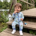 thumbnail image 2 of WhouRiu Baby Boys Casual Zip Up Bodysuit Fall Long Sleeve Fishing-Themed Graphic One-Pieces 0-18 Months, 2 of 9