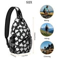 thumbnail image 4 of Adventure-Ready Crossbody Bag Lightweight Chest Backpack with Volleyball Print, Mesh Sides Perfect for Hiking, Travel, 4 of 6