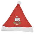 thumbnail image 3 of Sombrero de Navidad, pintura de diamantes de imitación, bonito patrón de búho, herramientas completas, sombrero de Papá Noel con diamantes de imitación para regalo de decoración artesanal DIY, 3 of 14