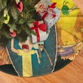 thumbnail image 2 of Falda para árbol de Navidad de Rick y Morty, suave y divertida, decoración navideña de granja con cuello para árbol de Navidad de 36", 2 of 4