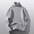 thumbnail image 2 of Vedolay Mens Pullover Sweaters 2023 Long Sleeve Knit Pullover Warm Tops Casual Winter Grey,XL, 2 of 4