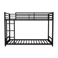 thumbnail image 6 of ALvantor Metal Bunk Bed Frame, Twin over Twin Bunk Beds for Kids Teens, Heavy Duty Low Bunkbeds with Ladder and Safety Guardrails, Load-Bearing 350lb Black, 6 of 6
