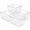 4Pack, variant on Clear Stackable Plastic Storage Bins, Pantry and Fridge Organizers for Kitchen, Bathroom, Home,10 x 6 x 5 inches