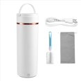 thumbnail image 1 of Mini Electric Kettle Portable Travel Tea Kettle with 6 Variable Presets 500mL 316 Stainless Steel Auto Shut-Off US Plug,1 x Portable kettle with power cord,White, 1 of 10