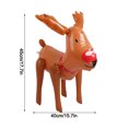 thumbnail image 2 of Kezqiaxn Outdoor Christmas Decorations, Cute Christmas Inflatables Decorations, 60cm Christmas Reindeer Inflatable Ornaments, Holiday Inflatables Xmas Ball Decor for Porch/Patio/Garden, 2 of 6