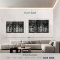 thumbnail image 4 of Elephant Stock Haunted Forest Wall Art - Horizontal Multi Panel Canvas - Living Room Wall Decor - Gothic Multi Panel - Black And Gray Decor - 74" x 48", 4 of 8