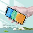 thumbnail image 6 of ULAK Case for iPhone 11 , Heavy Duty Shockproof Rugged Protection TPU Bumper Phone Case for Apple iPhone 11 6.1 inch for Girls Women, Bling Clear, 6 of 10