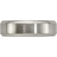 thumbnail image 3 of Titanium Edward Mirell Brushed & Polished Beveled 7mm Band (Size 8) Made In United States emr153-7mm-8, 3 of 5