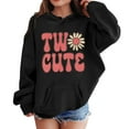 thumbnail image 4 of Ketyyh-chn99 Girls Graphic Hoodies Crop Top Hoodie Cute Hoodies for Girls Fashion 2025 Oversized Hooded Sweatshirt School Youth Sweater Winter Trendy Teen Clothes Size for 5-6 Years,Black, 4 of 5