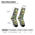 thumbnail image 5 of Yiaed Cartoon Dinosaurs Print Great elasticity Crew Socks Sports socks for Men and Women, 5 of 5