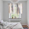 thumbnail image 5 of Beige Gray Kitchen Curtains Small Short 39 Inch Length, Abstract Grunge Mottled Neutral Texture Grommet Top Bedroom Living Room Curtains, Light Filtering Cafe Curtain Drapes 2 Panels Set 55''x39'', 5 of 9