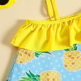 thumbnail image 7 of YunPes Toddler Baby Girls Butterfly Ruffle One-Piece Swimsuit - UPF 50+ Bathing Suit for Kids 3-8Y, Adjustable Strap Swimwear, 7 of 7