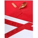 thumbnail image 5 of Delantal con peto con bolsillos para mujer - Batas de lona con cuello ajustable para camarera Restaurante Servidores Chefs Big Red WD.WDQZL Hogar, 5 of 6