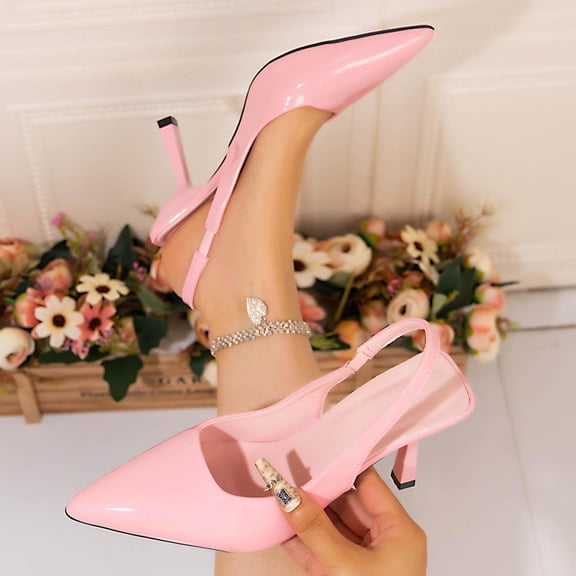 Summer Cushionaire Sandals For Women Casual Solid Color Comfortable Style Shoes Pointed Toe Closed Toe Side Elastic Open Back Heel Beach Sandals Size 9.5