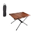 thumbnail image 2 of Folding Camping Table Outdoor Table with Hole for Hanging with Storage Bag Beach Table Camping Desk for Travel Garden BBQ Patio Yard Orange Red, 2 of 8