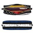 thumbnail image 3 of Ratiio Thin Blue Line Flag Pattern Leather Pencil Case, Pencil Pouch with Durable Zipper, Compact and Stylish Organizer for Stationery, Art Supplies, Travel Essentials, 3 of 8