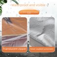 thumbnail image 2 of Waterproof & Dustproof Transparent Matte Guitar Cover with Sun Protection - Durable Home Use Shield for Acoustic, Electric & Classical Guitars (Semi-Transparent Zipper Design), 2 of 5