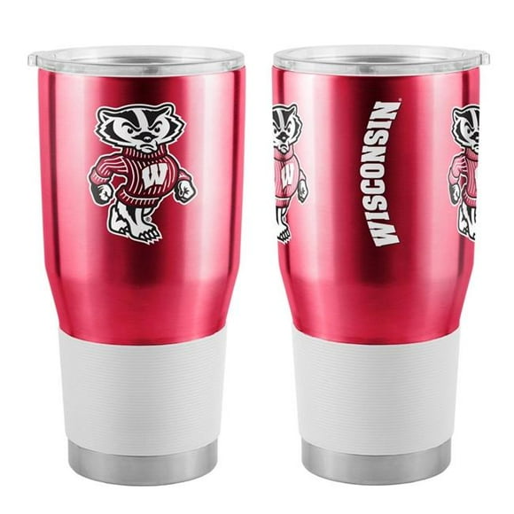 Logo Chair 244-S30T-1 30 oz NCAA Wisconsin Badgers Gameday Stainless Tumbler