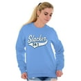 thumbnail image 4 of Slacker 247 Couch Potato Lazy Funny Unisex Plus Fleece Graphic Sweatshirt Brisco Brands 2X, 4 of 5